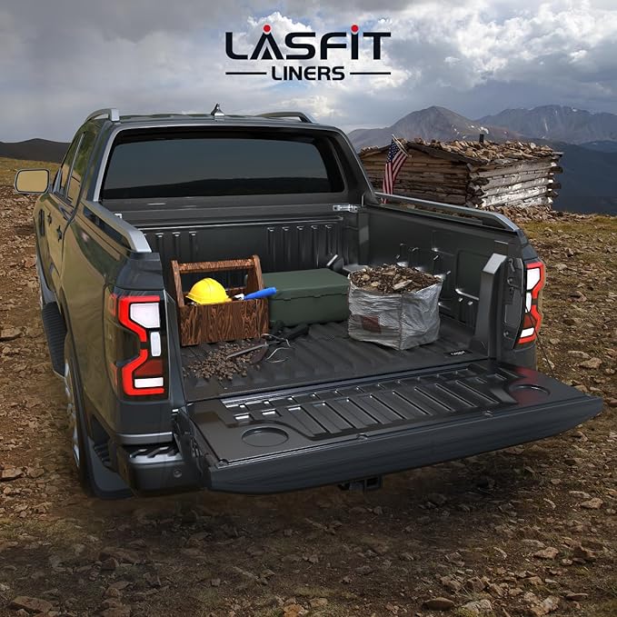 LASFIT Bed Mat for Ford Ranger 2025 2024 5.0ft Truck Bed All Weather Protector - Image 8