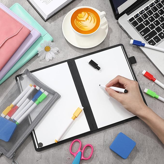 6 Sides Whiteboard Notebook Portable Whiteboard Dry Erase Notebook Portable Dry - Image 7