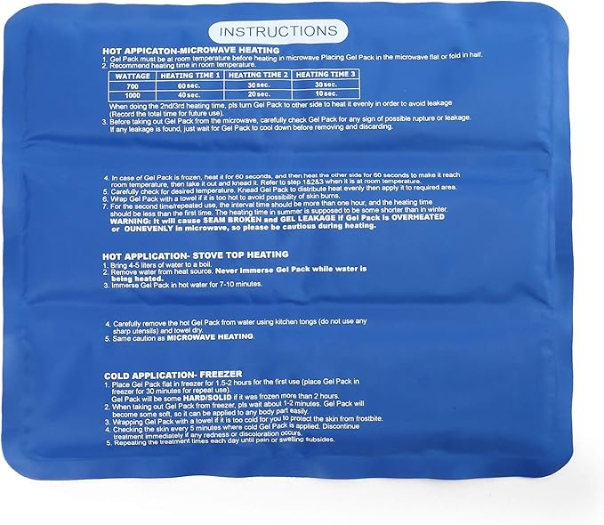 LotFancy Ice Pack for Injuries, Reusable Large Hot Cold Pack for Therapy - Image 5