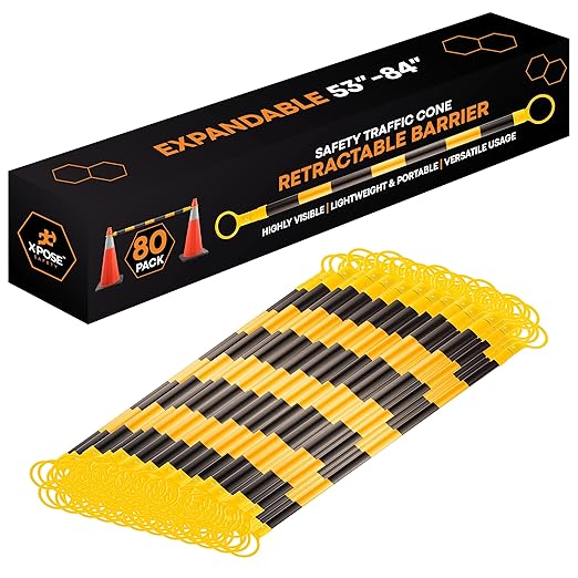 Retractable Barrier for Safety Traffic Cones by XposeSafety