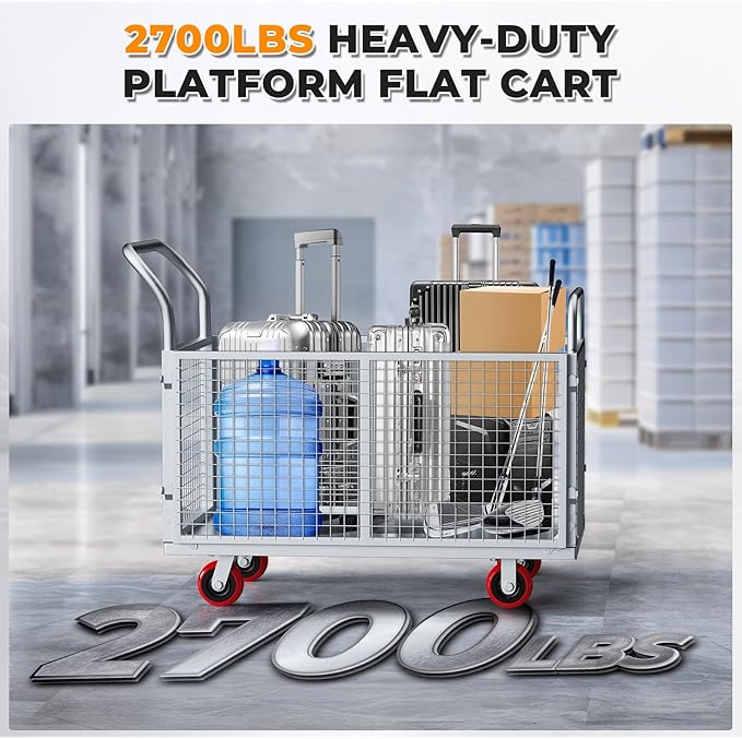 2IN1 Steel Panel Cart Dolly – Heavy Duty Drywall Lumber Truck Cart - Image 6