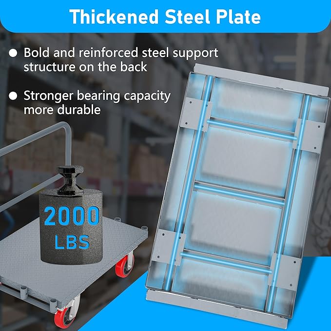 2 in 1 Panel Truck, 2000 LBS Panel Dolly Cart - Image 6