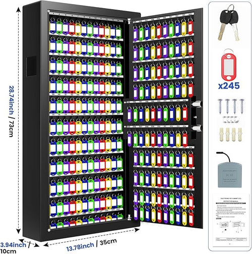 254 Keys Digital Key Lock Box Wall Mount - Image 2