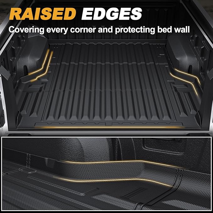 Truck Bed Mat for Ford Ranger 2025 2024, All Weather Truck Bed Liner for 2025 - Image 4