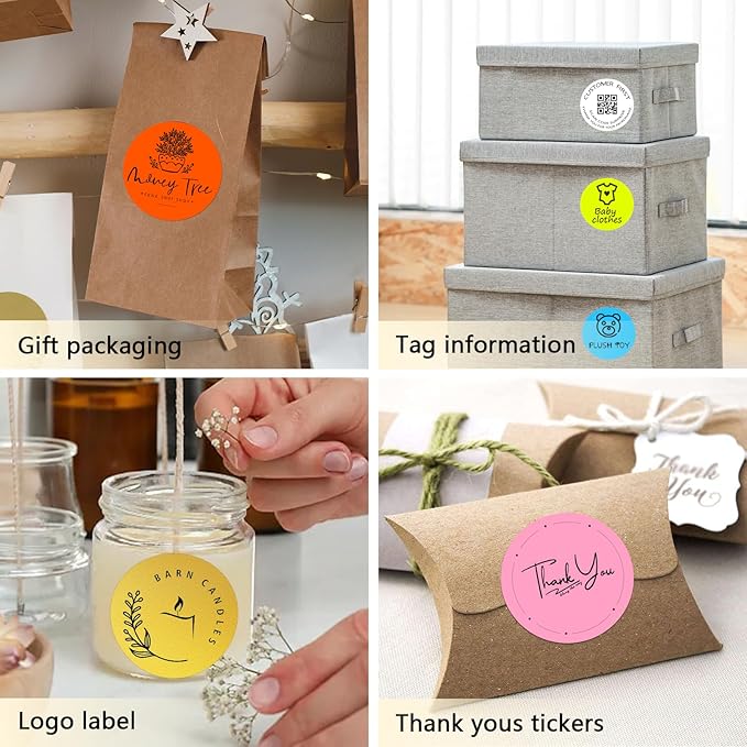 3 X 3 Inch Round Thermal Labels Circle Color Coding Labels Printable Waterproof - Image 6
