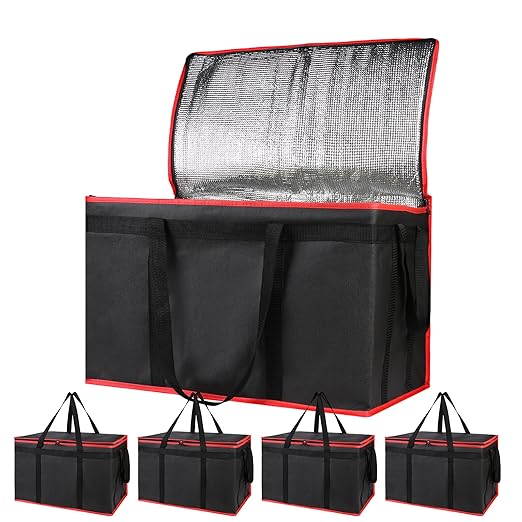 Bodaon 5-Pack Cooler Insulated Food Delivery Bag, Rideshare Delivery Bag by Bodaon