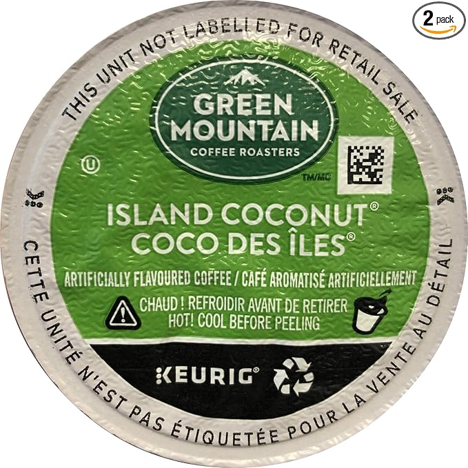 Green Mountain Coffee Roasters Island Coconut, Single-Serve Keurig K-Cup Pod by GreenMountainCoffeeRoasters