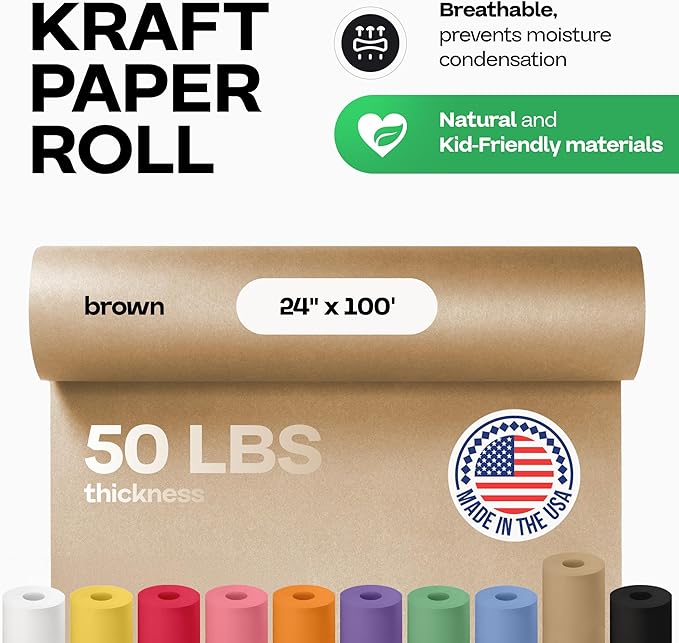Brown Paper Roll 24" x 1200" - Image 2