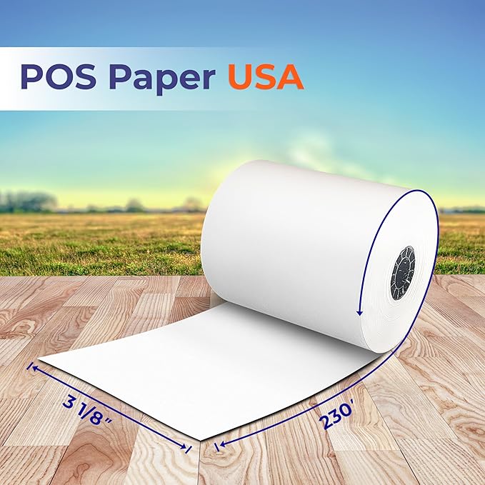 3 1/8" x 230' Thermal Receipt Paper - Image 3