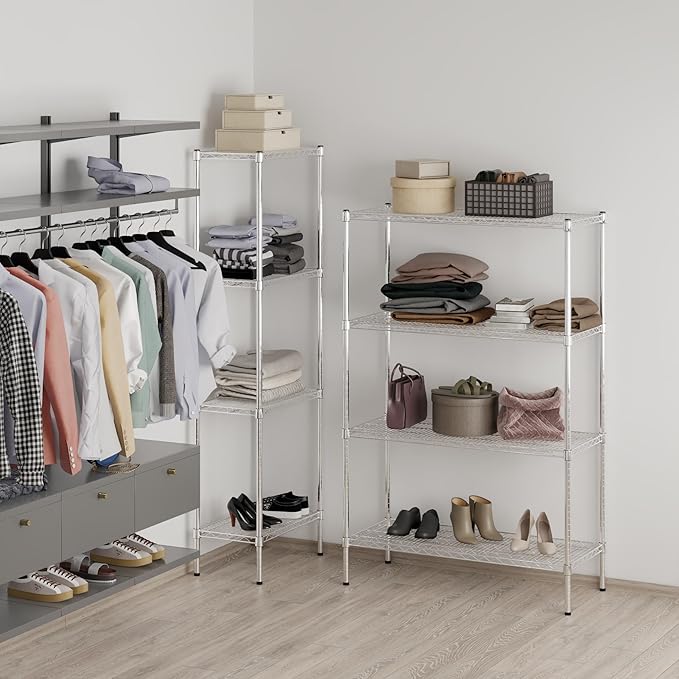 18" Deep x 42" Wide x 64" Height Wire Shelving Kit | 4-Tier | NSF Commercial - Image 6