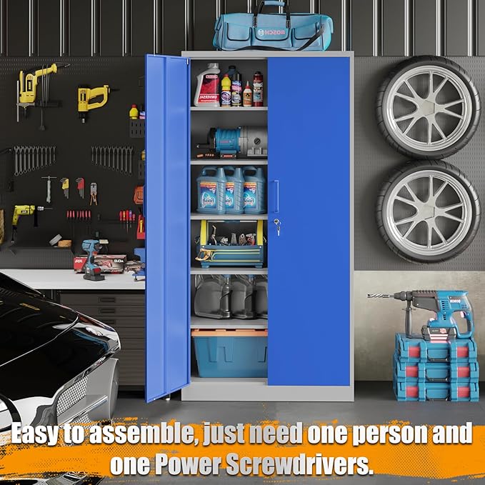 STANI Metal Garage Storage Cabinet - Image 5