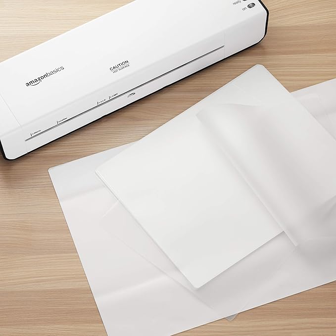 Amazon Basics Clear Thermal Laminating Plastic Paper Laminator Sheets, 9 x - Image 6