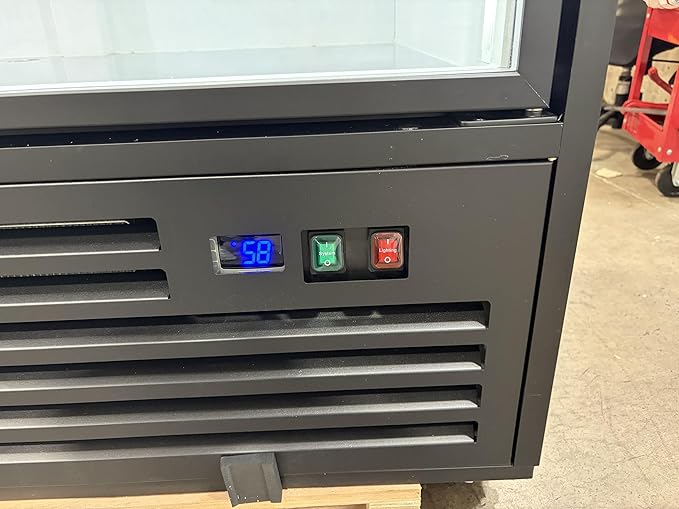 71” Wide Commercial Beverage Refrigerator Display Fridge, Stainless Steel - Image 7