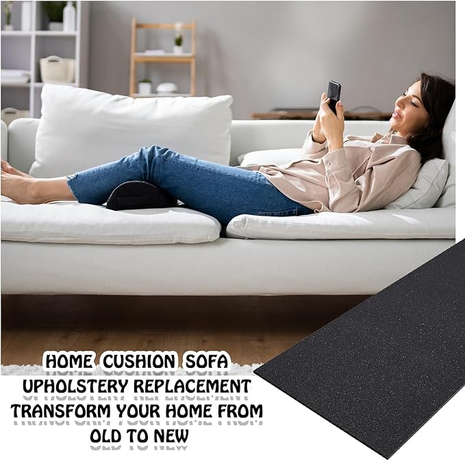 Amylove Polyurethane Foam 24" x 72" High Density Cushion Upholstery Foam Sheet - Image 7