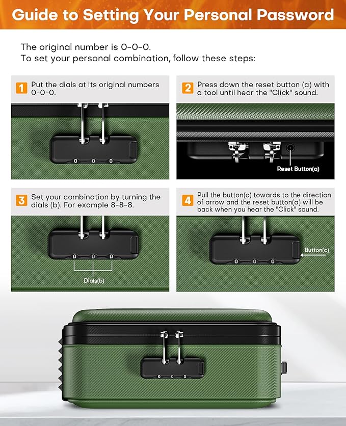 Fireproof Document Box, Hard Case Fireproof Document Organizer - Image 6