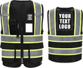 A-SAFETY Mesh High Vis Vest Lightweight Reflective Construction Vest by A-SAFETY