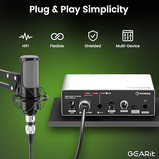 GEARit XLR Male to Female Microphone Cable 3-Pin Balanced Shielded Mixer - Image 8
