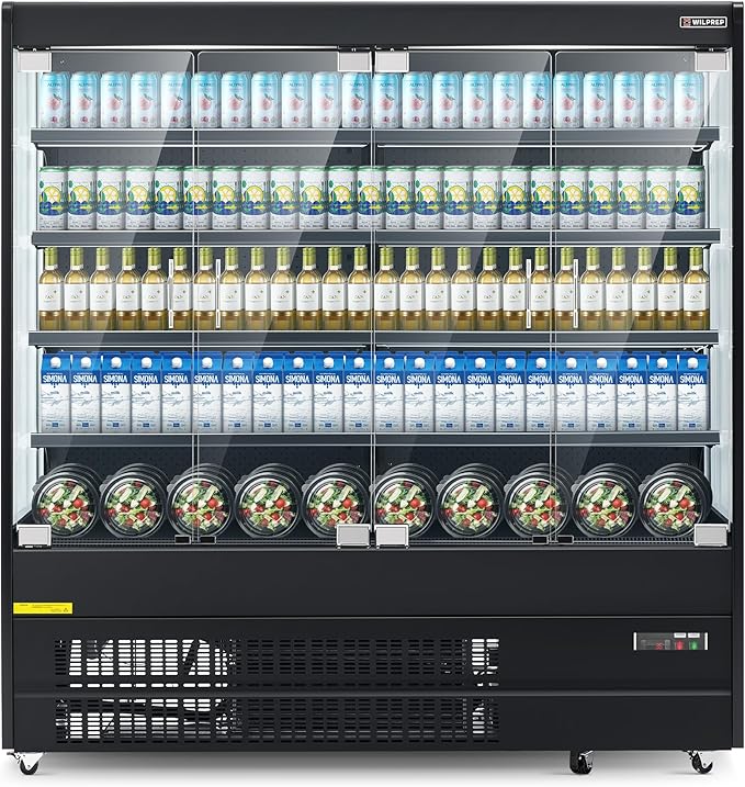 WILPREP Commercial Display Refrigerator, Grab and Go Display Refrigerator by Wilprep