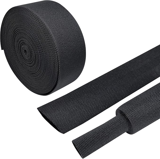 Heat Shrink Wire Loom 2:1 Shrinkable Braided Cable Sleeve 1-3/8 Inch ID-46ft by BuyUneed