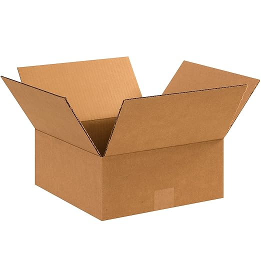TAPE LOGIC 12 x 12 x 5 Corrugated Cardboard Boxes, Flat 12"L x 12"W x 5"H by TapeLogic