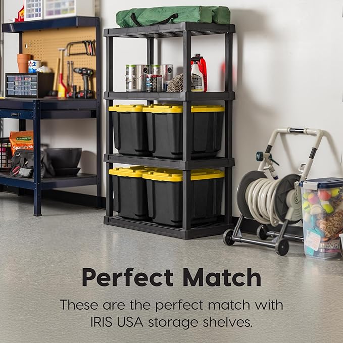IRIS USA 4-Pack 12 Gallon Storage Bins - Image 4