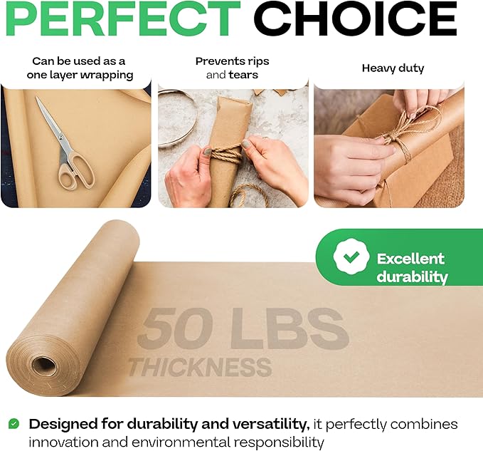 Brown Paper Roll 48" x 1200" - Image 4