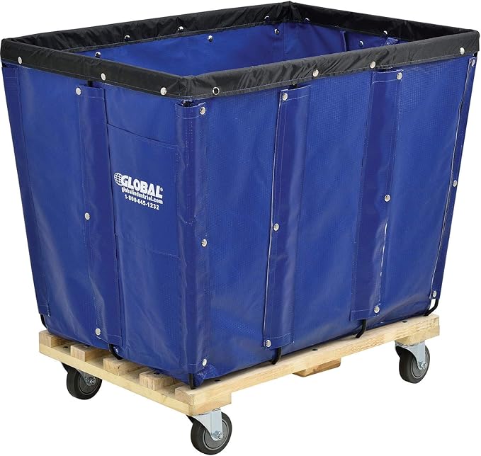 Global Industrial 12 Bushel, Unassembled, Rolling Laundry Cart, Commercial by GlobalIndustrial