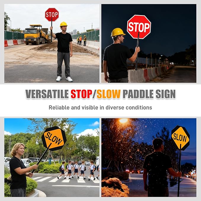 2 Pack Stop Slow Sign 18 x 18 Inches - Image 7