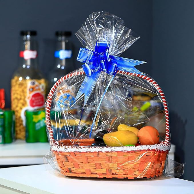 30 Packs Large Clear Cellophane Bags 14x20 18x24 24x30 Inches Jumbo Gift Basket - Image 5