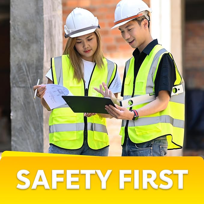 PeerBasics Safety Vest 5 Pack, ANSI Class 2, Reflective, - Image 6