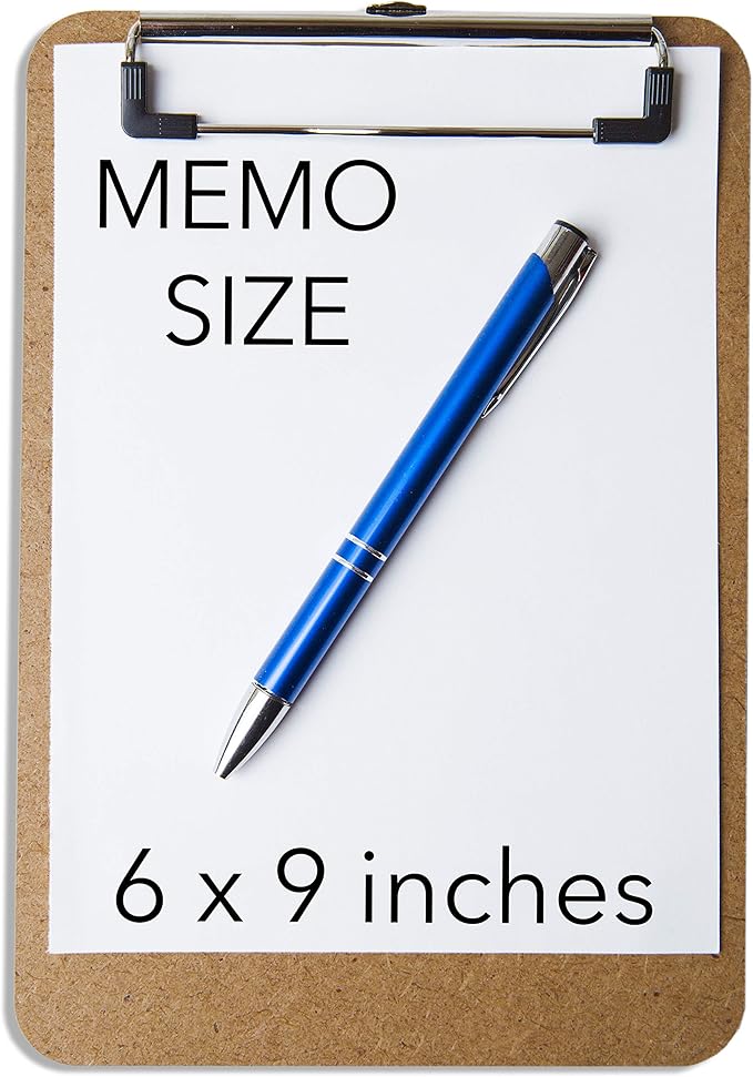 Mini Clipboard 6" x 9" Memo Clipboard | Small Clipboards 6x9 - Image 3
