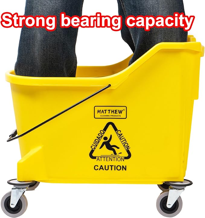 Matthew Cleaning 44Quart Commercial Mop Bucket INCL.Wet String Mop& 19'' - Image 5