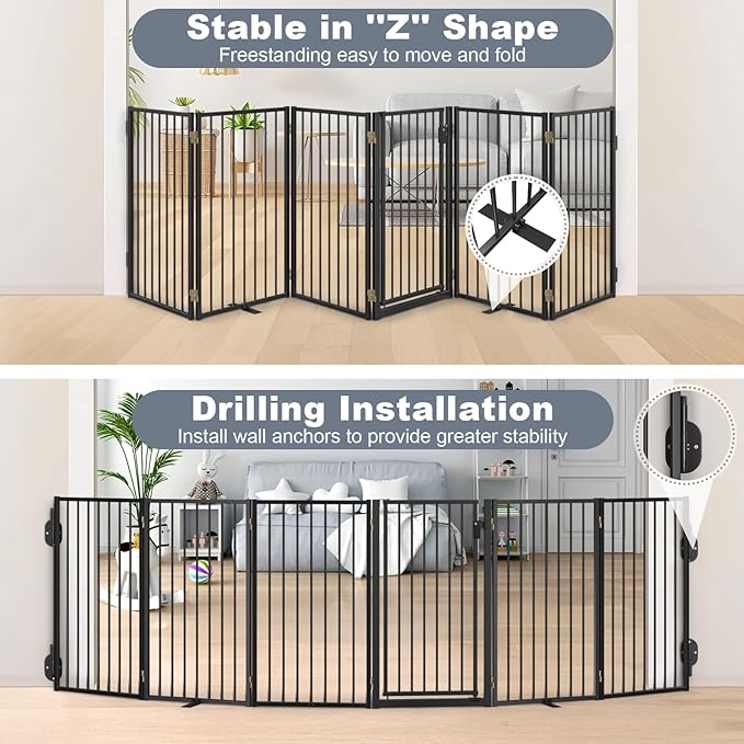 Metal Freestanding Dog Gates - Image 4