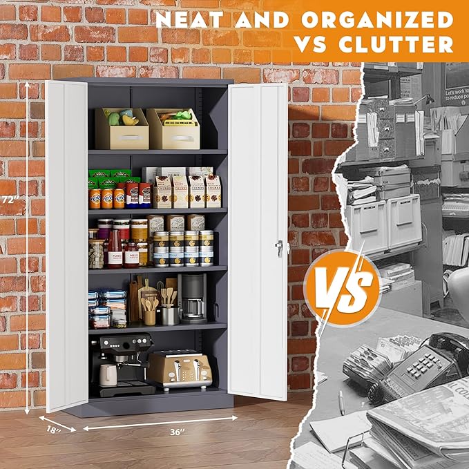 Greenvelly Metal Storage Cabinet - Image 3