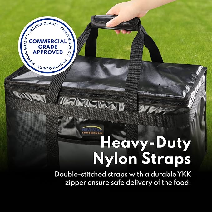 New Star Foodservice 1028683 Commercial Quality Insulated Food Delivery Bag - Image 8