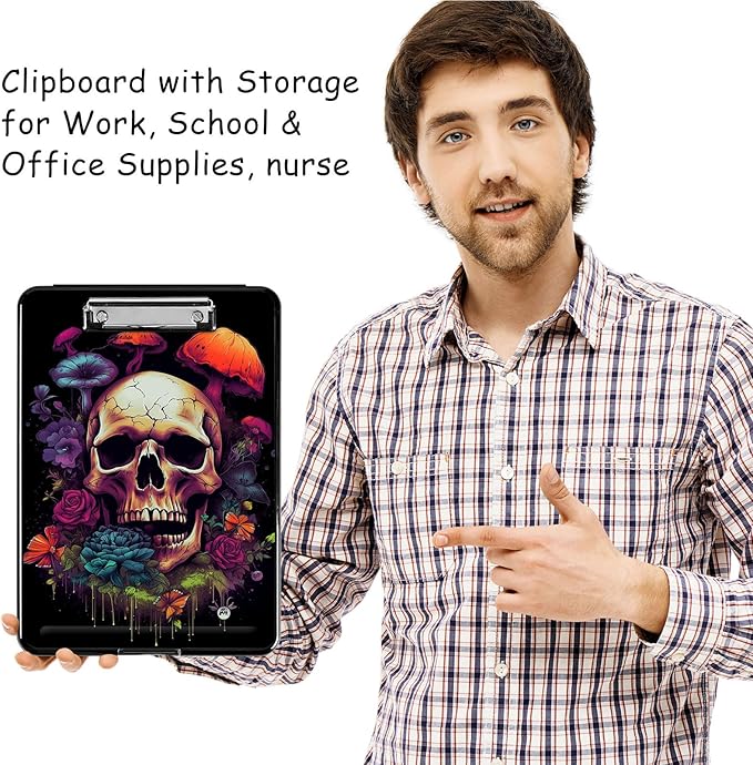 Clipboard with Storage, High Capacity Plastic Storage Clipboard with Pen Holder - Image 7
