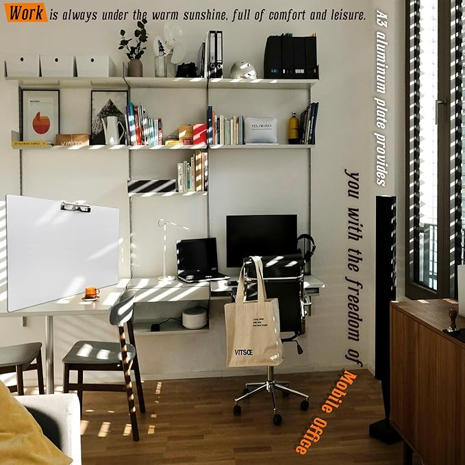 Aluminum 11x17 Clipboard A3 Metal Stainless Hangable Clipboards - Image 4