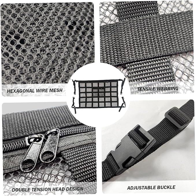 Car Ceiling Cargo Net 31.5x21.2in Secure and Reliable Ceiling Cargo Net - Image 6