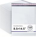 White 8.5x14.5 Inch Poly Bubble Mailers #3 | Self Seal Large Padded Envelopes | by BAYLUE