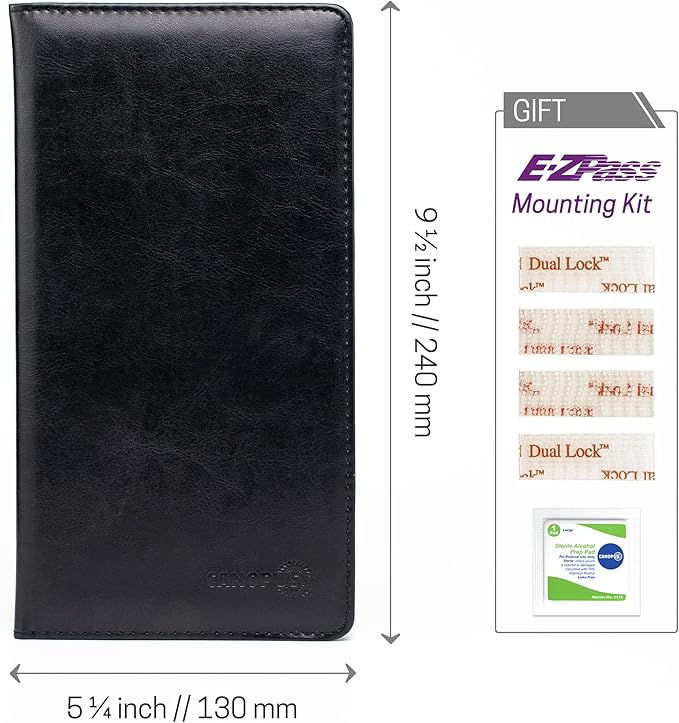 CANOPUS Car Registration and Insurance Holder, PU Leather Card Holder, Vehicle - Image 7
