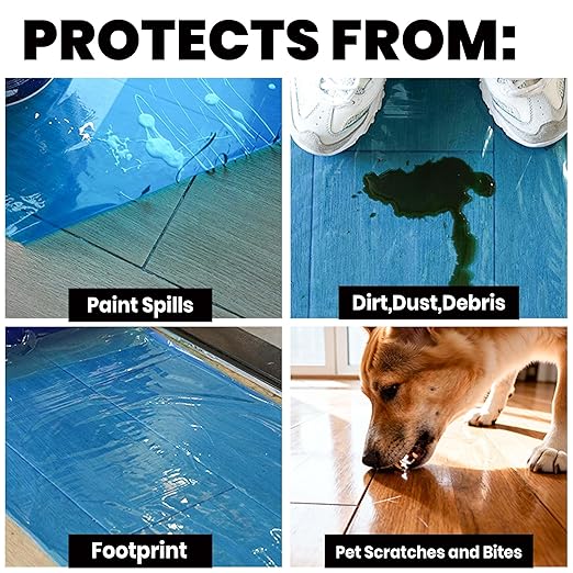 ADHES Floor Protection Film, Self Adhesive Floor Protector - Image 4