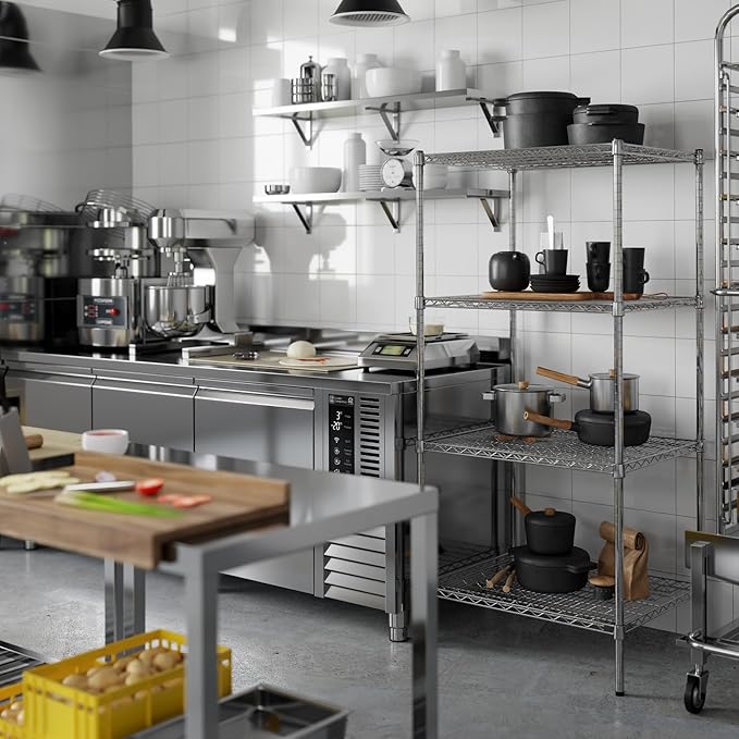 24" Deep x 30" Wide x 64" Height Wire Shelving Kit | 4-Tier | NSF Commercial - Image 5