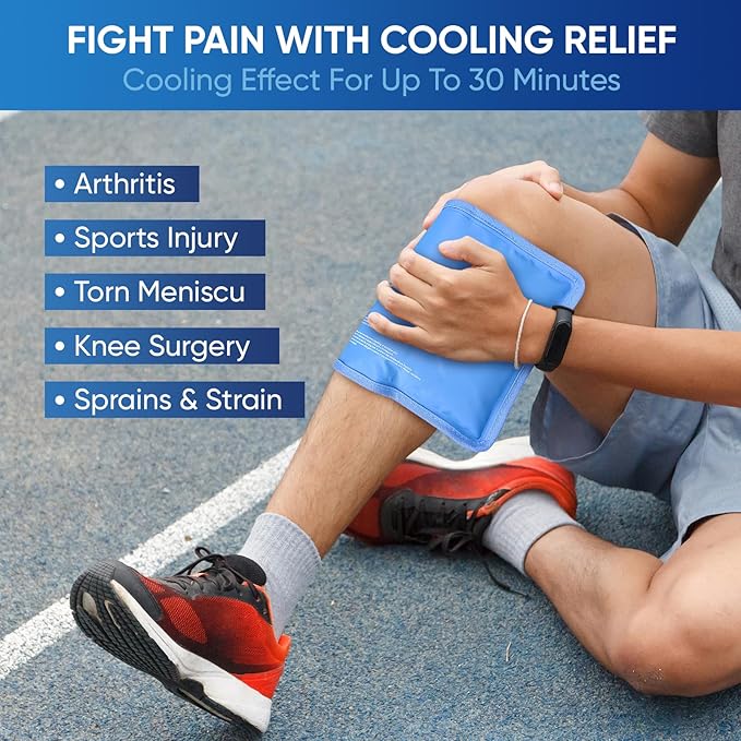 APEXUP Gel Ice Packs for Injuries Reusable, Flexible Double Sided Cold Packs - Image 6