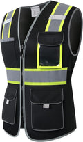 Safety Vest for women, Hi vis Reflective Lady Work vest by HoliSecure