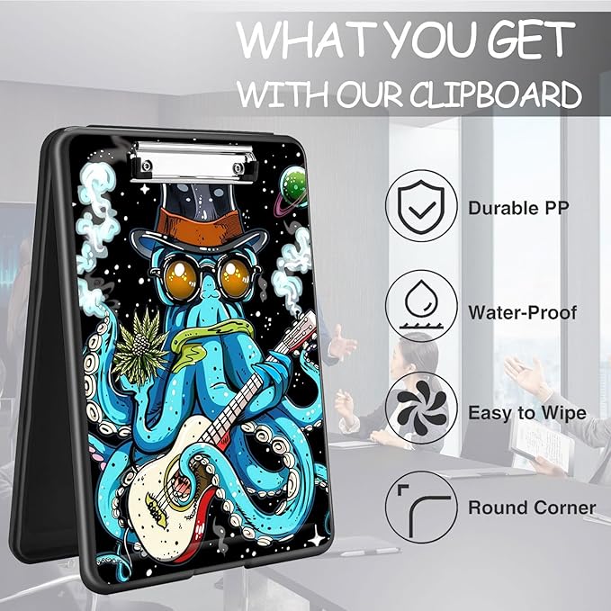 Clipboard with Storage, High Capacity Plastic Storage Clipboard with Pen Holder - Image 6