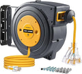 SURAIELEC 12 Gauge Extension Cord Reel, 45 FT Retractable Extension Cord by SURAIELEC