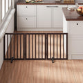 Brown 18-55" Wide Dog Gate, Bamboo Freestanding Pet Gates by MinoKesper