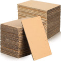 100 Pcs Corrugated Cardboard Sheets Set Corrugated Packaging Pads Paper Flat by Yexiya