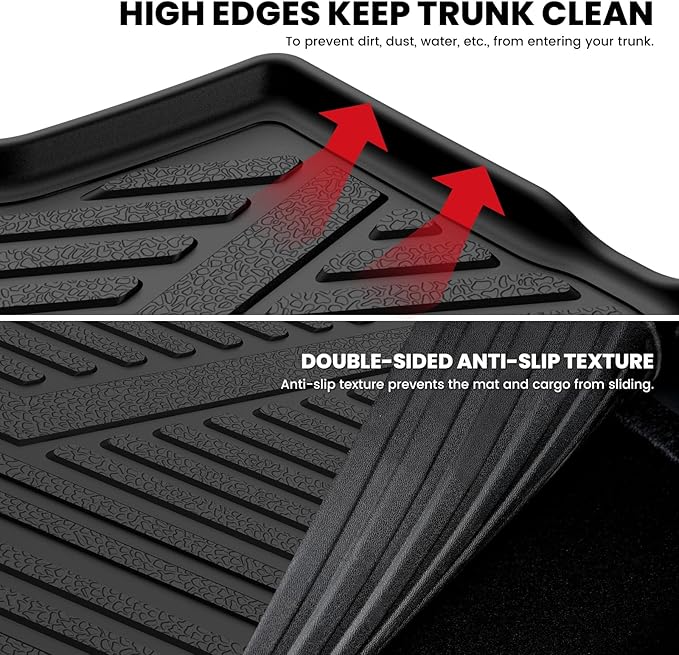 LASFIT Cargo Mat for Honda Accord 2008 2009 2010 2011 2012, All Weather TPE - Image 5