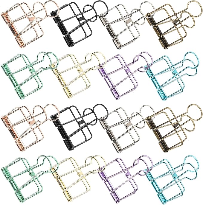 16 Pcs Hollow Binder Clips - Image 8